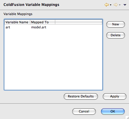 Variable Mapping